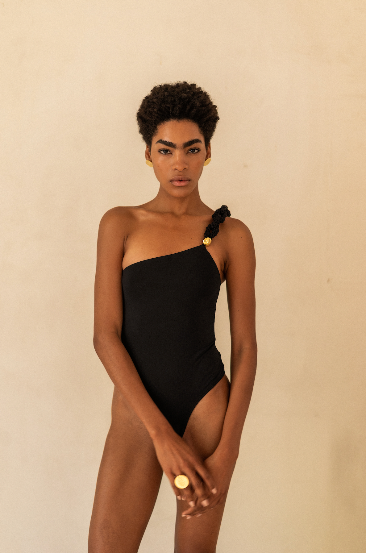 SWIMSUIT NAOMI CON TEJIDO ESLABON - Daniela Bustos Maya
