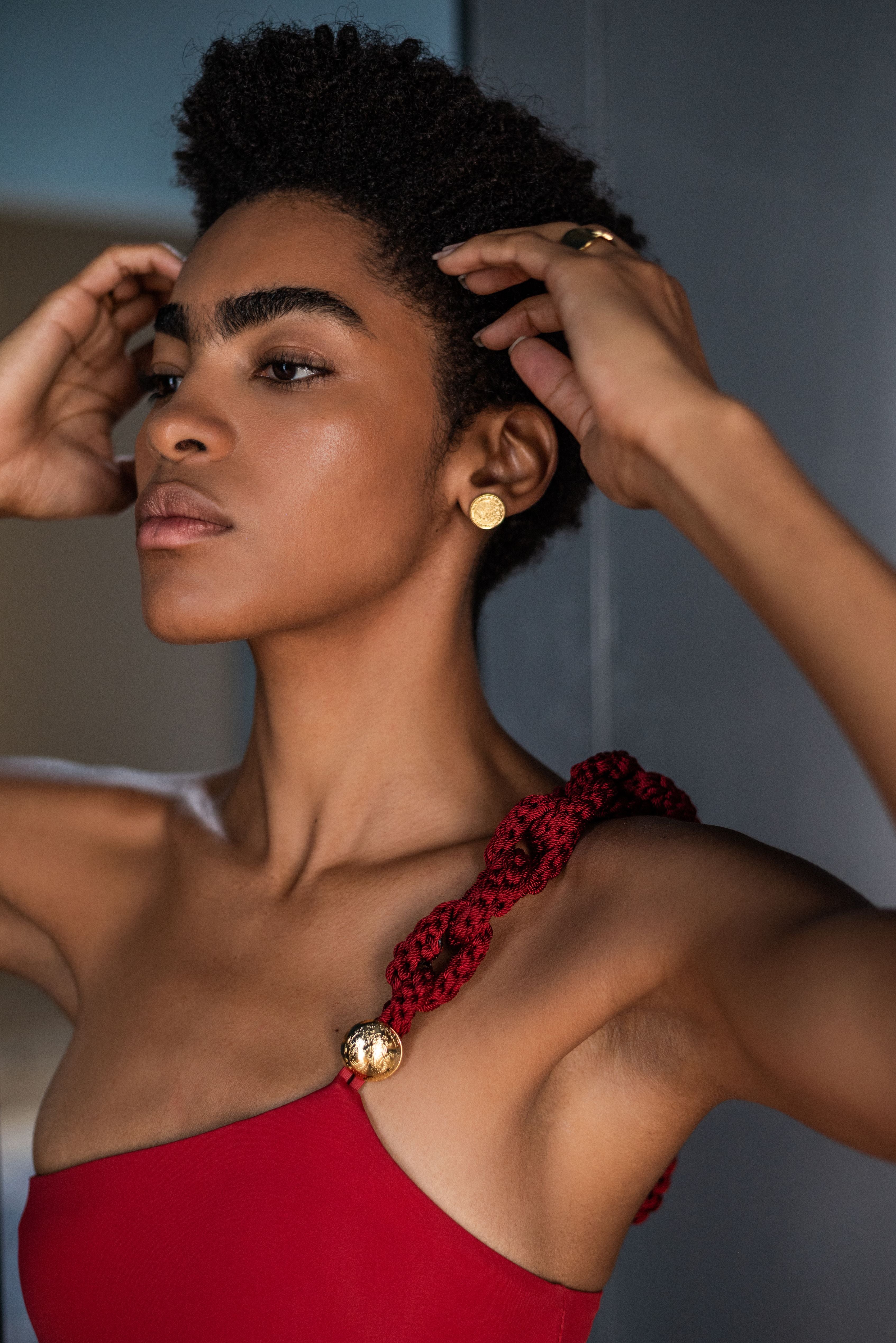 Aretes Mini Cuauhtemoc - Daniela Bustos Maya